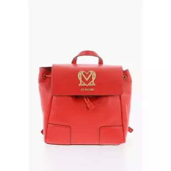 Рюкзак LOVE из искусственной кожи с золотым логотипом Moschino, Red