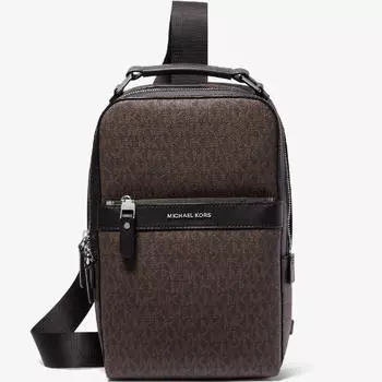 Рюкзак Michael Kors Hudson Logo, черный/коричневый