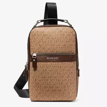Рюкзак Michael Kors Hudson Logo, черный/коричневый