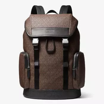 Рюкзак Michael Kors Hudson Logo, черный/коричневый