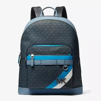 Рюкзак Michael Kors Hudson Logo Stripe, темно-синий/синий