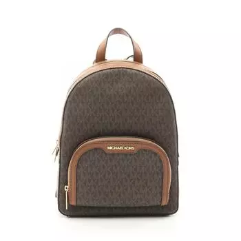 Рюкзак Michael Kors из кожи с покрытием Canvas, коричневый