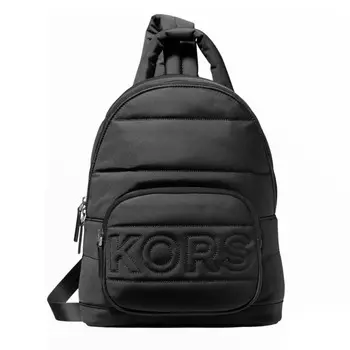 Рюкзак Michael Kors Kent Quilted Recycled Nylon Sling, черный