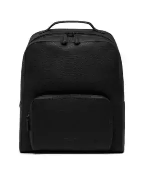 Рюкзак минималистичный дизайн кованая кожа Gianni Chiarini, черный