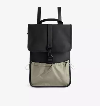 Рюкзак Mix mini с покрытием Rains, черный