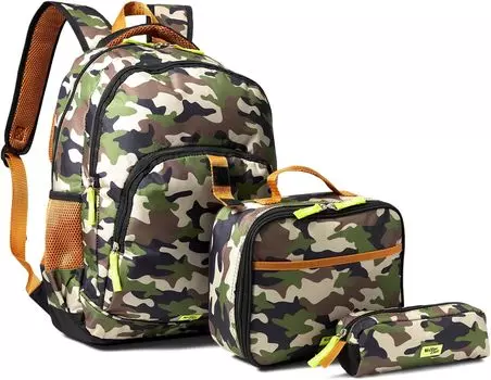 Рюкзак Multi Compartment Backpack Bundle w/ Lunch Box & Pencil Pouch Western Chief, камуфляж