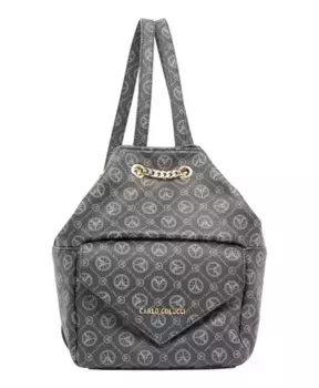 Рюкзак на цепочке дефецза Carlo Colucci, черный