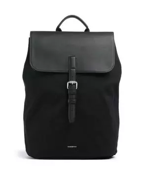 Рюкзак на каждый день с крышкой M 14 из переработанного полиэстера Sandqvist, черный