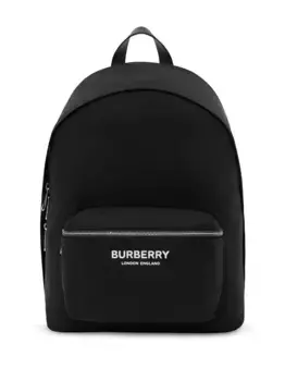 Рюкзак на молнии с логотипом BURBERRY, черный