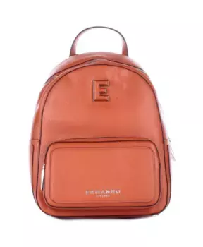 Рюкзак на молнии спереди с логотипом Ermanno Scervino, коричневый