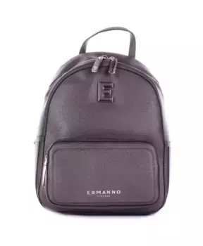 Рюкзак на молнии спереди с логотипом Ermanno Scervino, серый