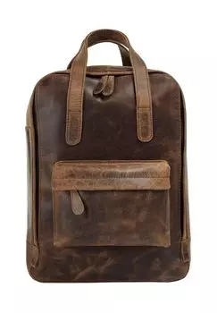 Рюкзак, натуральная кожа BAGAN, коричневый