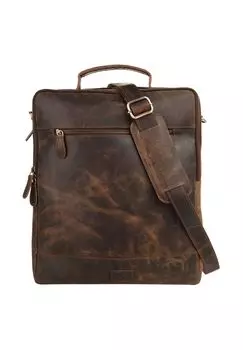 Рюкзак, натуральная кожа BAGAN, коричневый