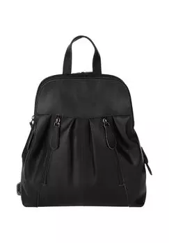 Рюкзак, натуральная кожа Cluty, черный