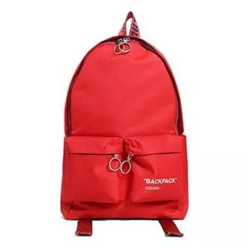 Рюкзак Off-White Slogan Printing Backpack Red OMNB003-F18074015-2001, красный