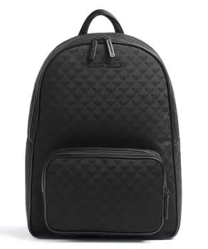 Рюкзак Omnia жаккардовый 13 Полиамид Emporio Armani, черный