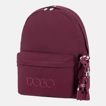 Рюкзак оригинальный шарф Polo, бордовый