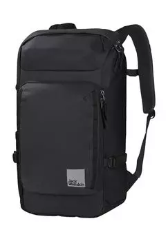 Рюкзак, отделение для ноутбука, водонепроницаемый, 28 литров Jack Wolfskin, черный
