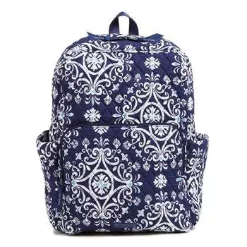 Рюкзак Outlet из хлопка Essential Vera Bradley, цвет Steel Blue Medallion