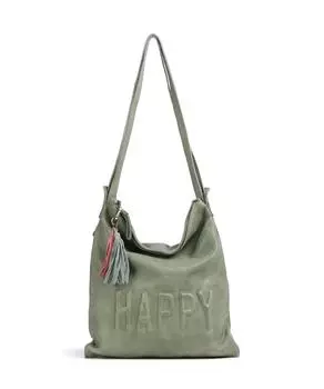 Рюкзак Paoliweg 3 из зернистой коровьей кожи Taschendieb Wien, зеленый