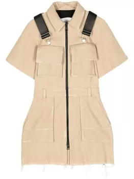 Рюкзак парусиновое мини-платье Наташа Зинько, бежевый