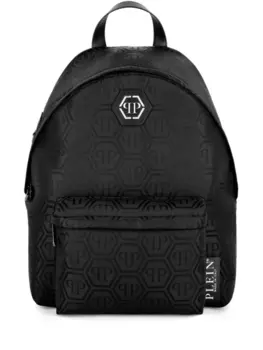 Рюкзак Philipp Plein с жаккардовой монограммой, черный