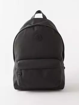 Рюкзак pierrick из нейлона с нашивкой-логотипом Moncler, черный