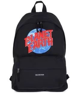 Рюкзак Планета Земля Balenciaga, черный