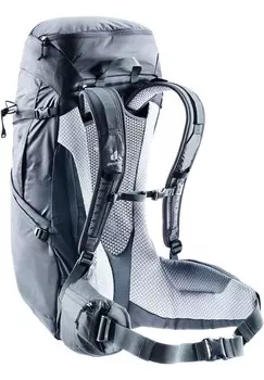 Рюкзак походный, эмблема, карман, расширяемый, 36л deuter, цвет Graphite Black