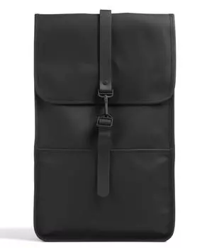 Рюкзак полиуретан, полиэстер Rains, черный