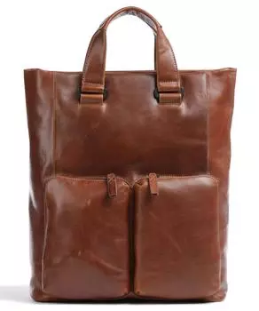 Рюкзак Porto 14 из мелкозернистой яловой кожи Leonhard Heyden, коричневый