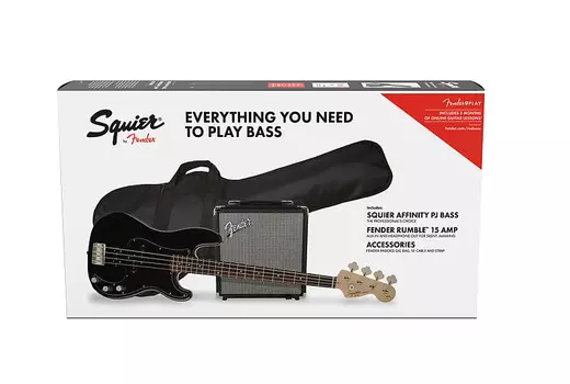 Рюкзак Precision Bass PJ Pack Affinity Series — черный Squier