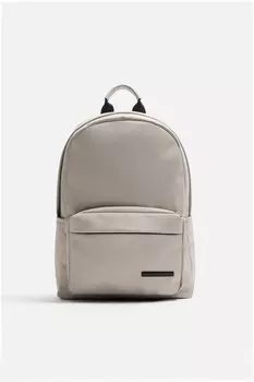 Рюкзак прорезиненный ZARA, экрю белый