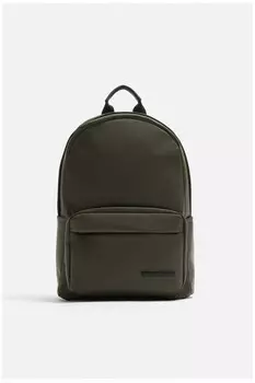 Рюкзак прорезиненный ZARA, хаки зеленый