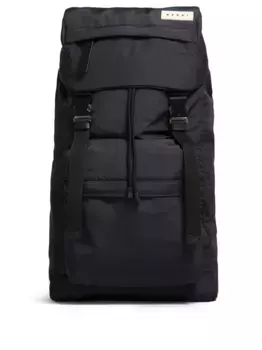 Рюкзак Puff с пряжками Marni, черный
