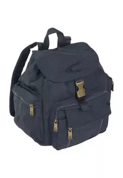 Рюкзак Путешествие, эмблема, отделение на молнии, однотонный camel active, темно-синий