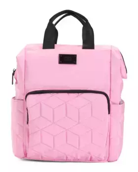 Рюкзак Queen's из нейлона с верхней ручкой и рамкой Steve Madden, розовый