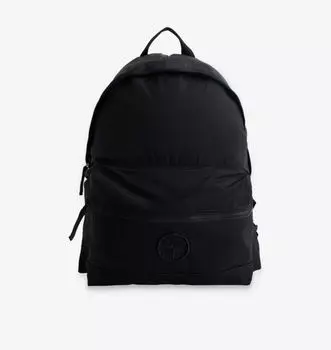 Рюкзак-Ракушка с регулируемым ремешком и фирменной вышивкой Stone Island, черный