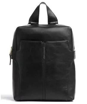 Рюкзак Ray 15 дюймов из мелкозернистой яловой кожи Piquadro, черный