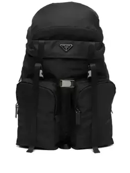 Рюкзак Re-Nylon с карманами Prada, черный