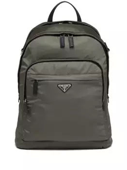 Рюкзак Re-Nylon с логотипом Prada, зеленый
