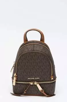 Рюкзак Rhea из экокожи с логотипом Michael Kors, коричневый