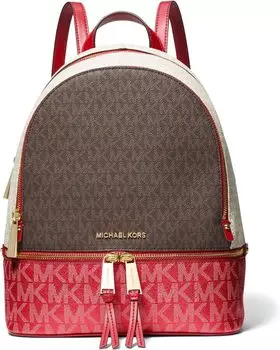 Рюкзак Rhea Zip Medium Backpack MICHAEL Michael Kors, цвет Crimson Multi