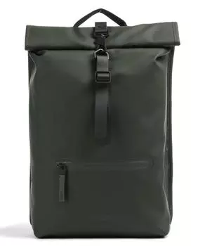 Рюкзак Rolltop полиуретан, полиэстер Rains, зеленый