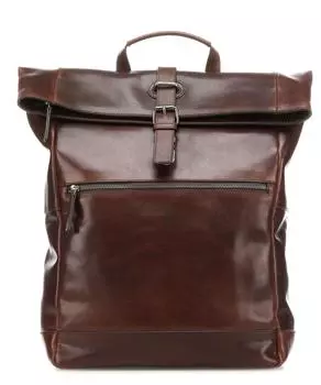 Рюкзак Roma с откидной крышкой 13 дюймов из воловьей кожи Leonhard Heyden, коричневый