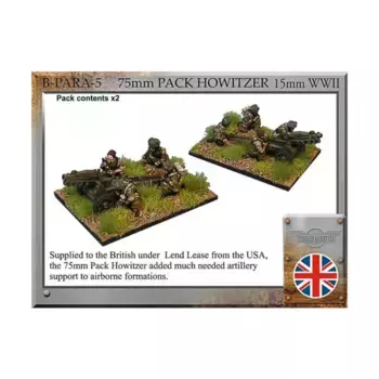 Рюкзак с 75-мм гаубицей десантника, WWII Miniatures - British Infantry (15mm)