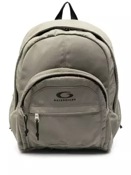 Рюкзак с эффектом потертости Balenciaga, зеленый