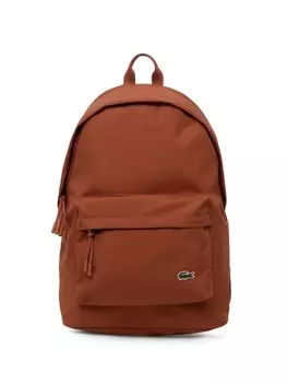 Рюкзак с аппликацией логотипа Lacoste, коричневый