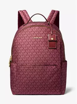 Рюкзак с большим фирменным логотипом Sable Michael Kors, белый