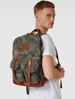 Рюкзак с камуфляжным рисунком, модель "CODY" MC2 Saint Barth, хаки